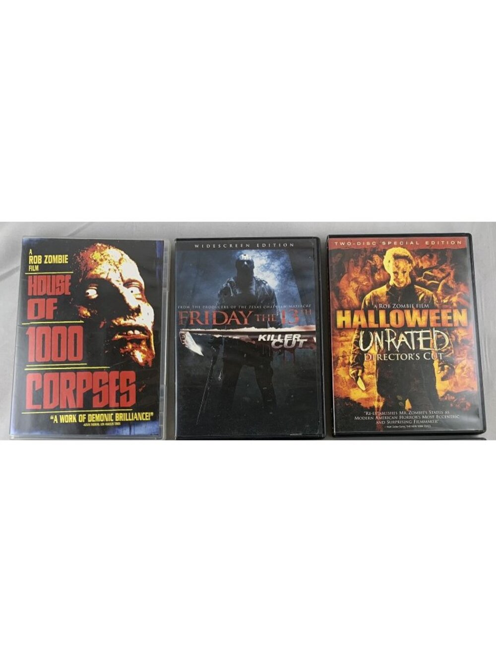 Horror DVD Collection Rob Zombie House Of 1000 Corpses Friday Th 13th Halloween